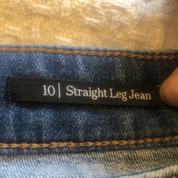 Talbots / Blue / straight leg jeans -Size 10 /Ultra-flattering - Picture 10 of 12